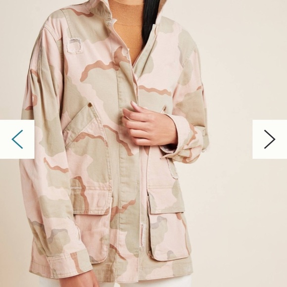 NWT Anthropologie Pink Camo Jacket - Picture 2 of 4
